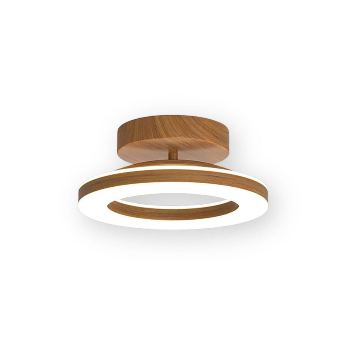 Scandinavian Wood Ring Ceiling Lamp