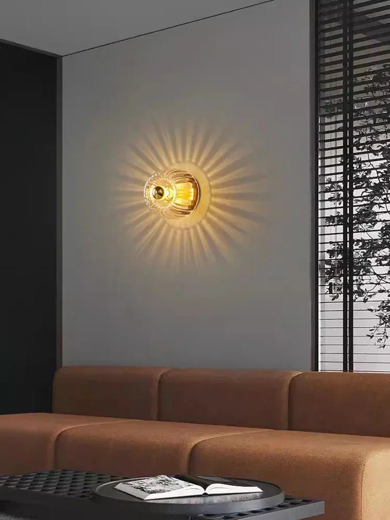 Scandinavian Wall Lamp – Modern Glass Sconce for Stylish Indoor Lighting, Metal and Glass Fixture, E14 LED Compatible 3