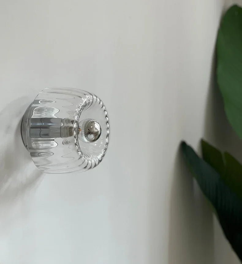 Scandinavian Wall Lamp – Modern Glass Sconce for Stylish Indoor Lighting, Metal and Glass Fixture, E14 LED Compatible 4