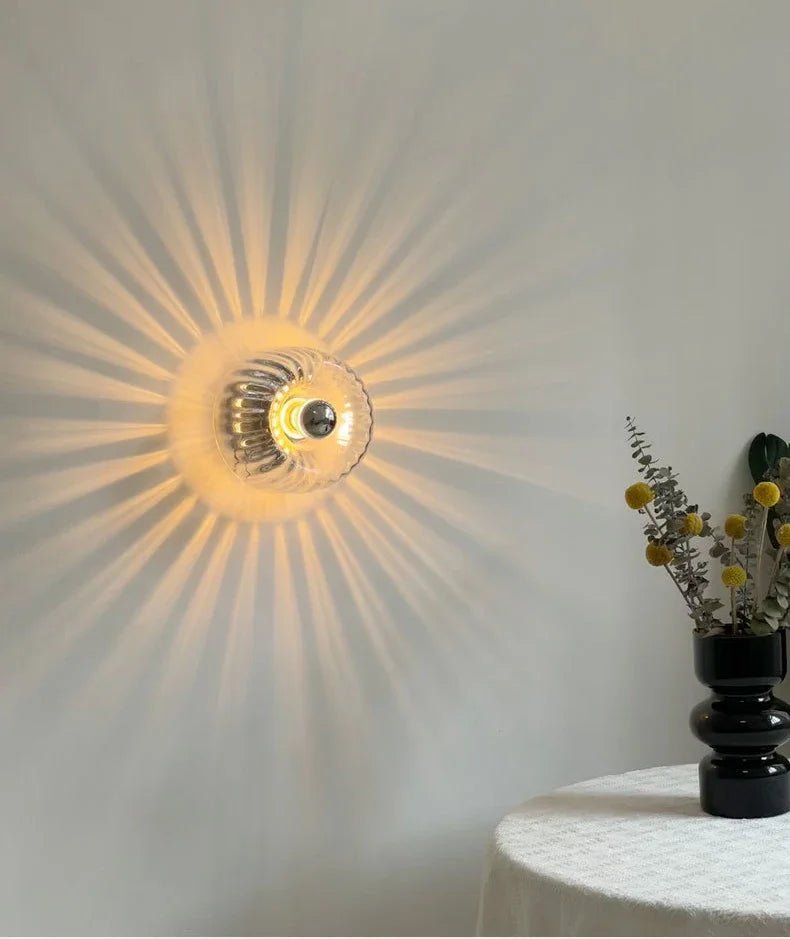 Scandinavian Wall Lamp – Modern Glass Sconce for Stylish Indoor Lighting, Metal and Glass Fixture, E14 LED Compatible 6