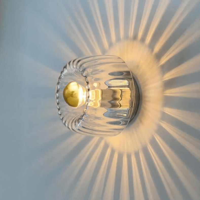 Scandinavian Wall Lamp – Modern Glass Sconce for Stylish Indoor Lighting, Metal and Glass Fixture, E14 LED Compatible 9