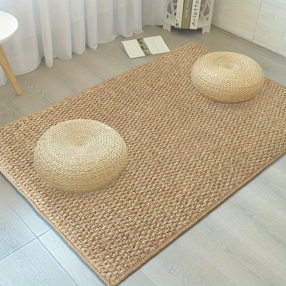 Soft Absorbent Jute Style Door Mat for Indoor and Outdoor Use – Slip-Resistant, Easy to Clean, Neutral Color, 50x80 cm, 60x90 cm, 80x120 cm 2