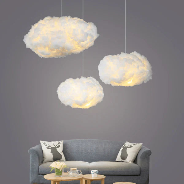 Soft LED Ceiling Light Fixture - Dreamy Cloud Lamp for Bedroom and Living Room Decor 0
