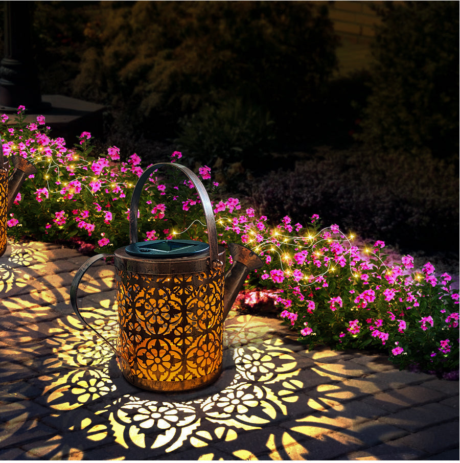 Solar Garden Lamp with Waterfall Effect – 80 cm Warm White LED Outdoor Lights for Gardens and Patios 4