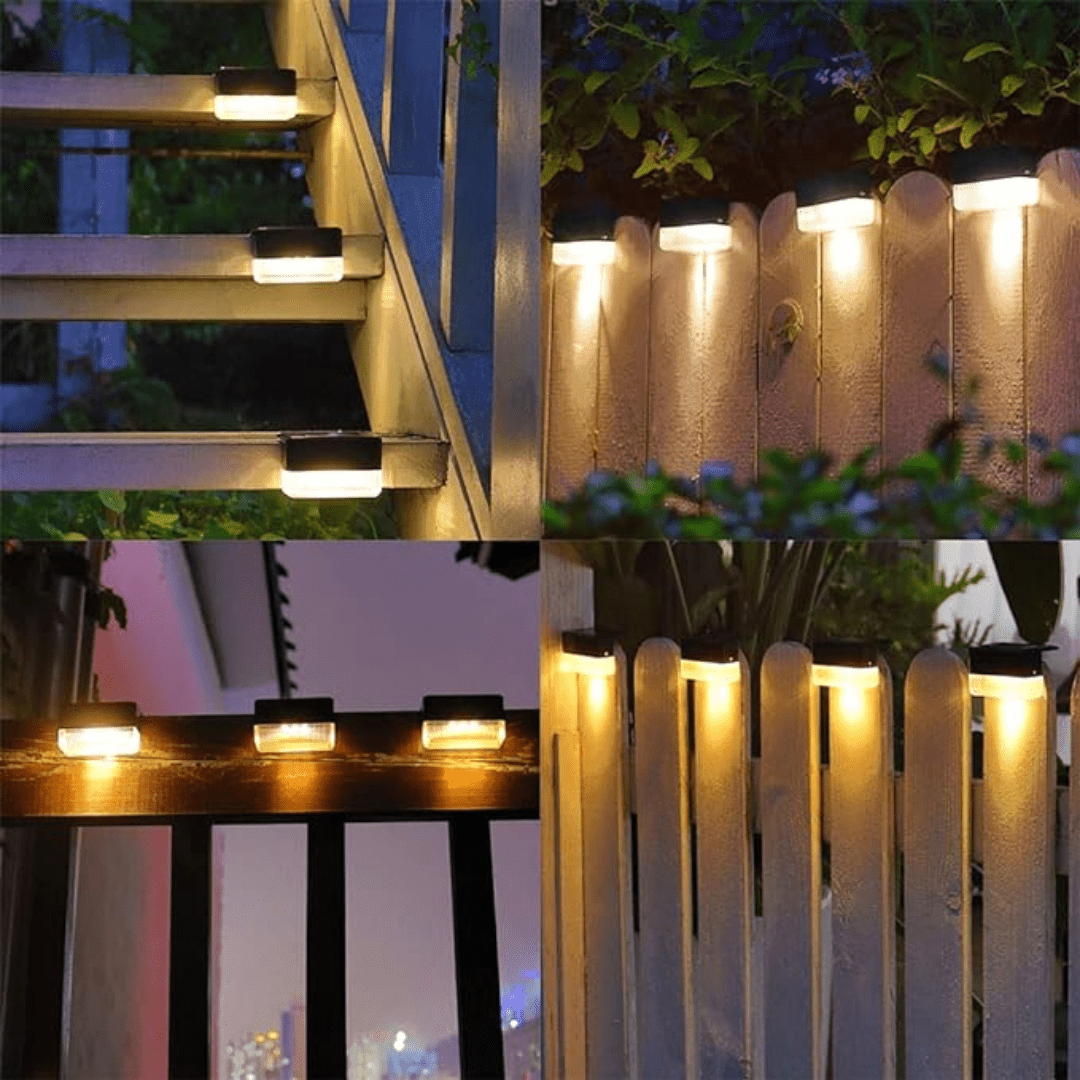 Solar Garden Lights – Self-Adhesive Outdoor Lamps for Patio and Garden, Warm White Decorative Lighting, Weather Resistant 5