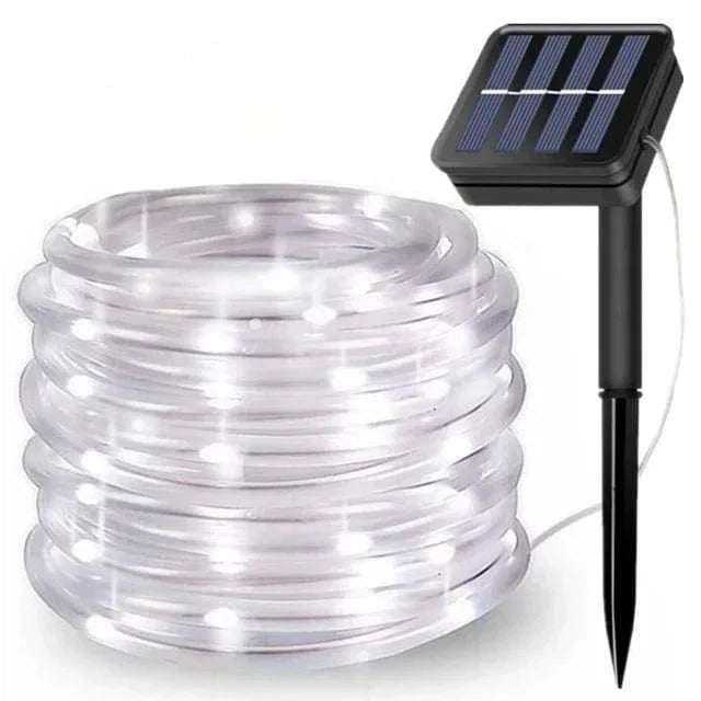 Solar LED Rope Lights, 300 LEDs, 8 Lighting Modes, Waterproof Outdoor Christmas Lights for Garden and Patio Decor 10