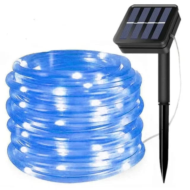Solar LED Rope Lights, 300 LEDs, 8 Lighting Modes, Waterproof Outdoor Christmas Lights for Garden and Patio Decor 9
