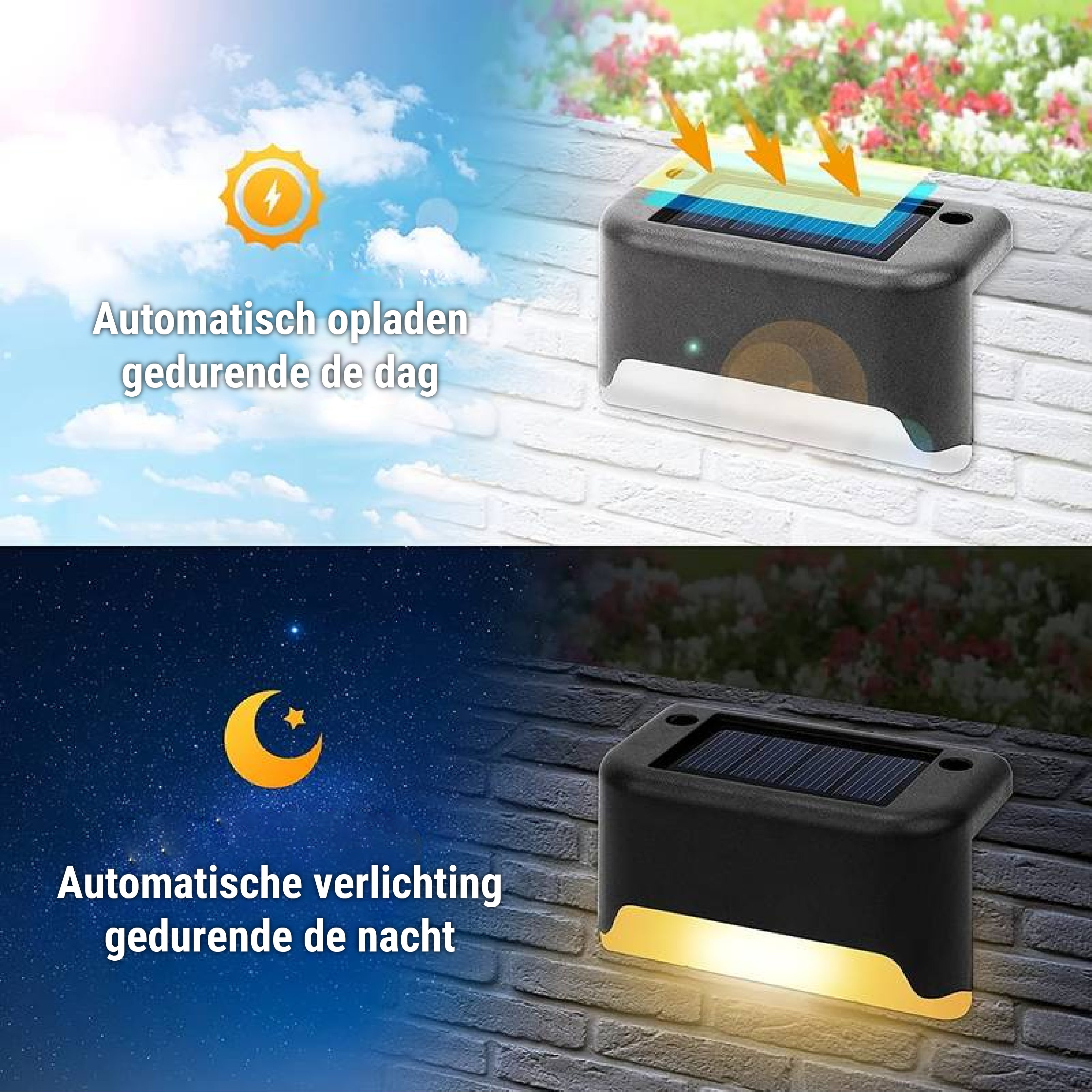 Solar Outdoor Wall Light – Automatic On/Off LED Wall Lantern for Garden and Exterior Use, Weather-Resistant Design 3
