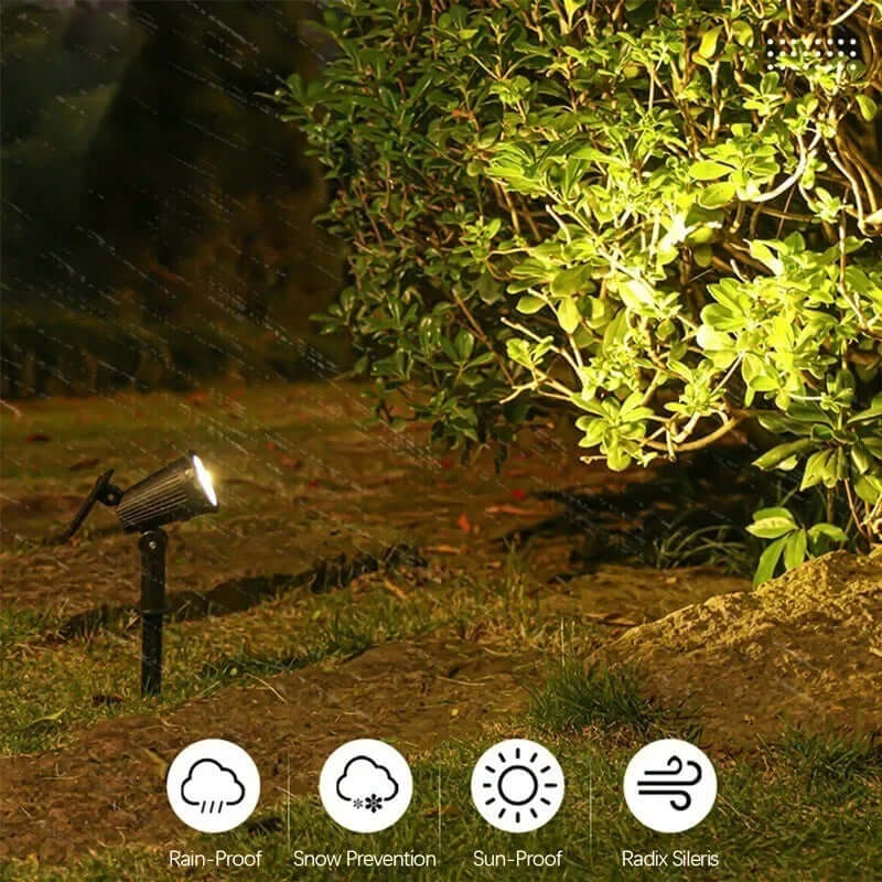 Solar Powered Outdoor Floor Light – Modern Black Design, 30.5CM Height, Weather Resistant Solar Garden Lights for Pathways and Patios 2