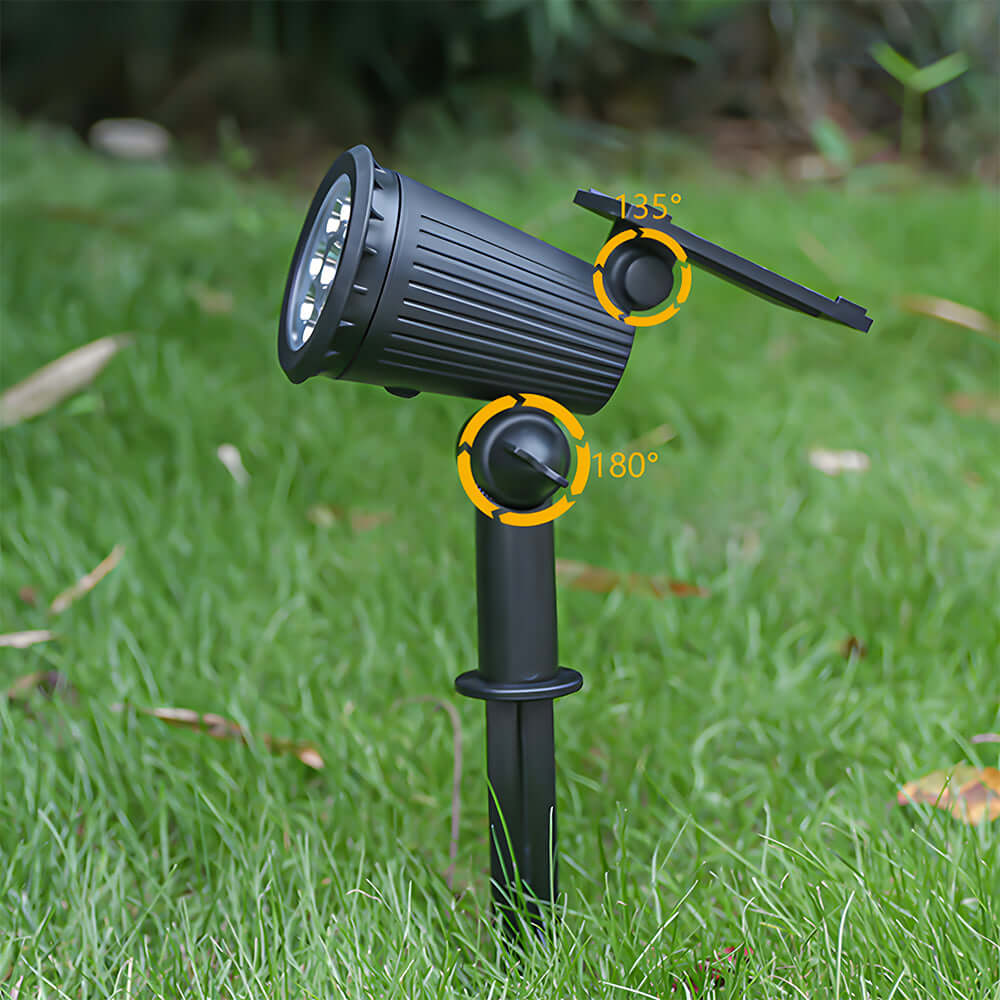 Solar Powered Outdoor Floor Light – Modern Black Design, 30.5CM Height, Weather Resistant Solar Garden Lights for Pathways and Patios 8