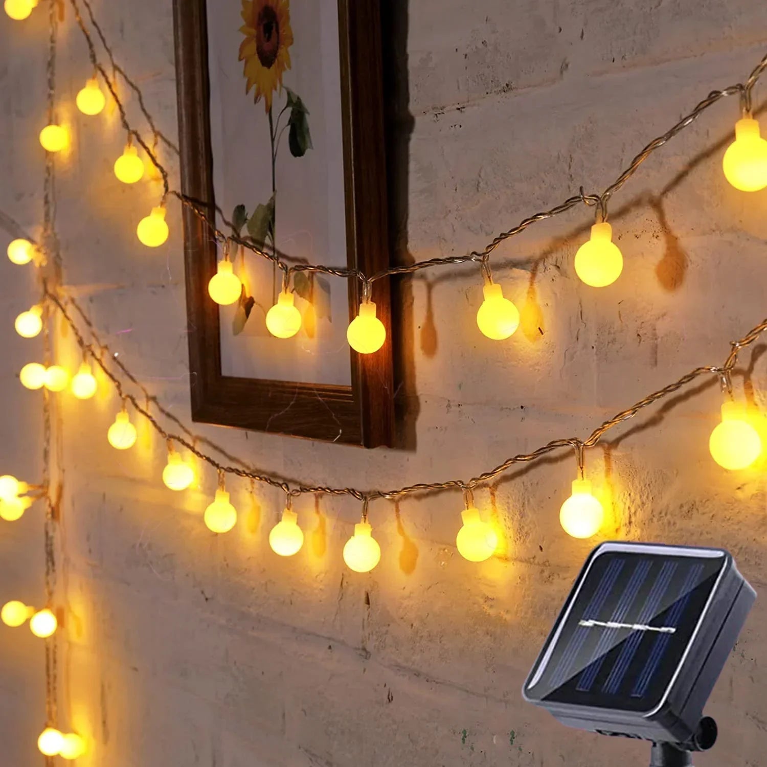 Solar Powered Outdoor String Lights – Colorful LED Fairy Lights with Weatherproof Design for Gardens and Parties 0