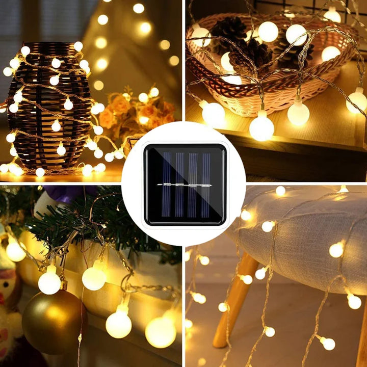 Solar Powered Outdoor String Lights – Colorful LED Fairy Lights with Weatherproof Design for Gardens and Parties 9