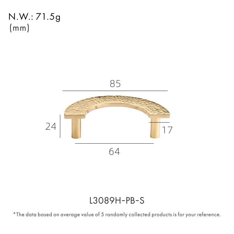 Solid Brass Aztec Pull Handle with Hammered Pattern – Elegant Kitchen Cabinet and Drawer Handle for Modern Interiors 12