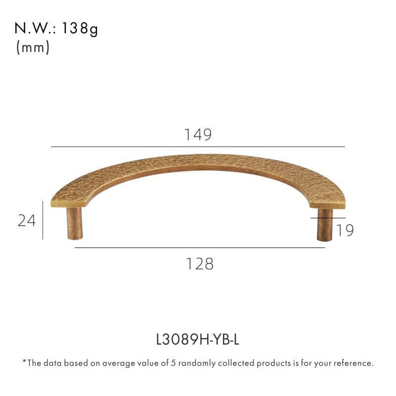 Solid Brass Aztec Pull Handle with Hammered Pattern – Elegant Kitchen Cabinet and Drawer Handle for Modern Interiors 14