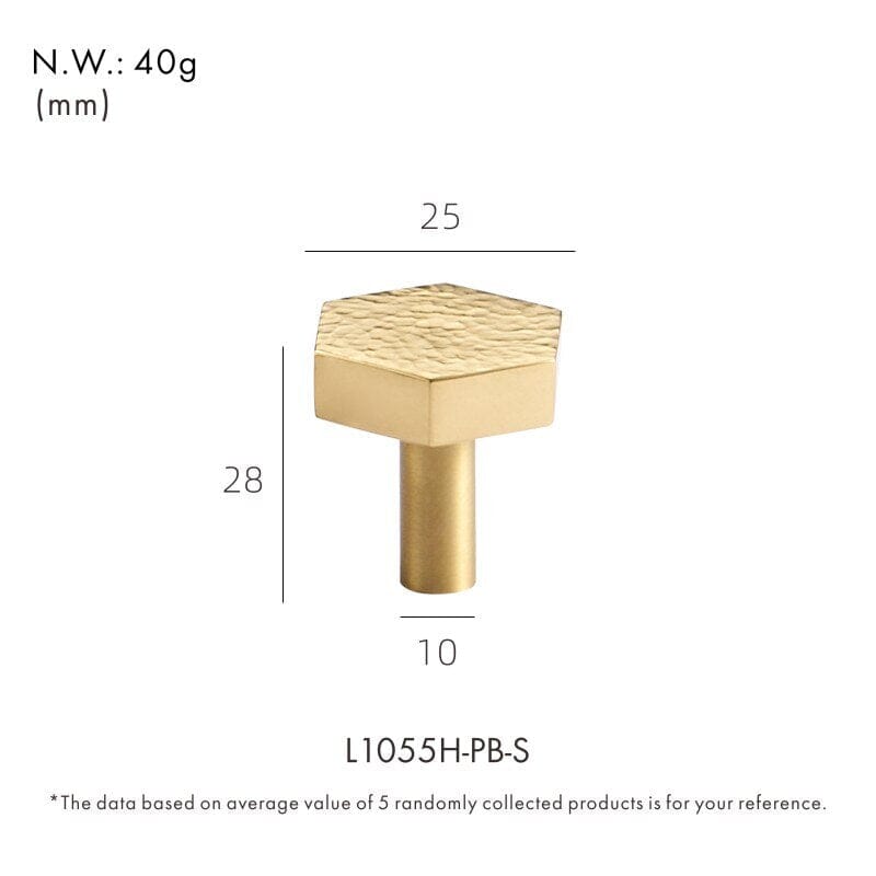 Solid Brass Aztec Pull Handle with Hammered Pattern – Elegant Kitchen Cabinet and Drawer Handle for Modern Interiors 16