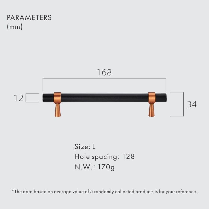 Solid Brass Pull Handle with Copper Plated Finish – Modern Kitchen Cabinet Handle for Doors and Furniture 10