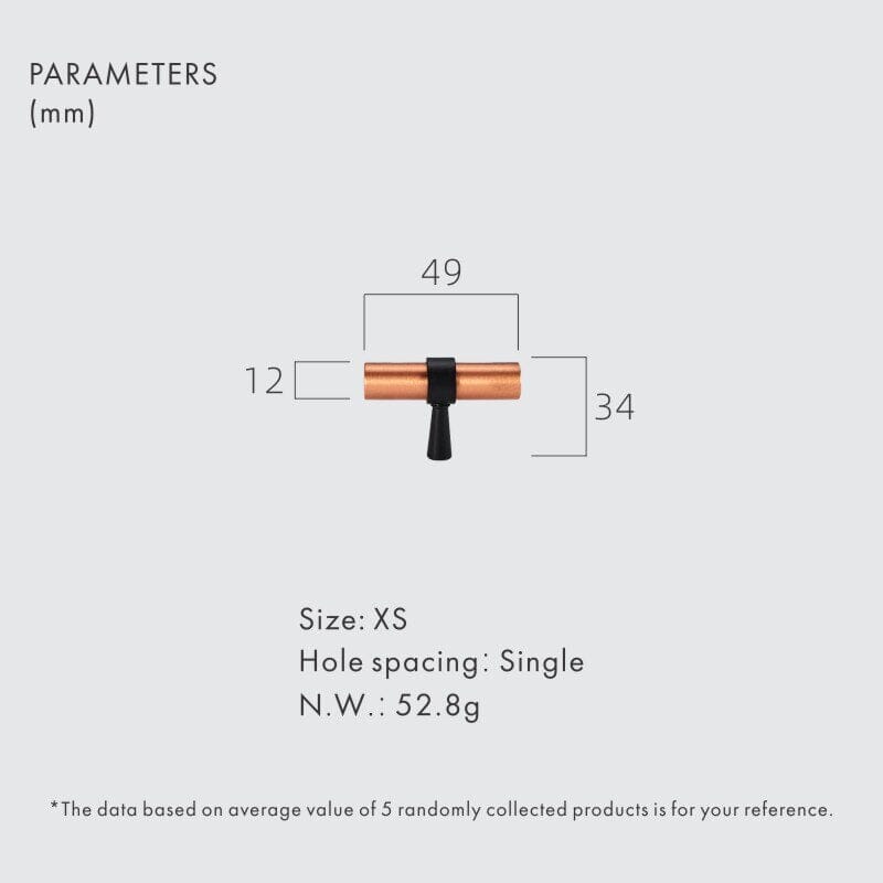 Solid Brass Pull Handle with Copper Plated Finish – Modern Kitchen Cabinet Handle for Doors and Furniture 9