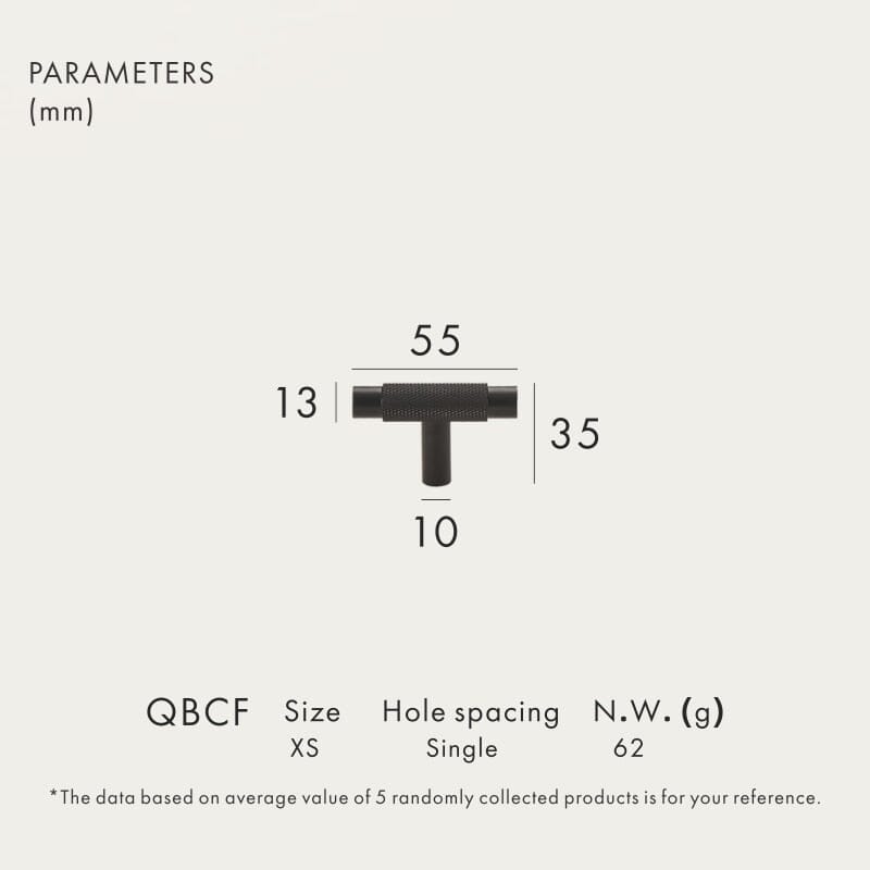 Solid Brass Pull Handle with Knurled Pattern – Kitchen Cabinet Handle in Multiple Finishes and Sizes 18