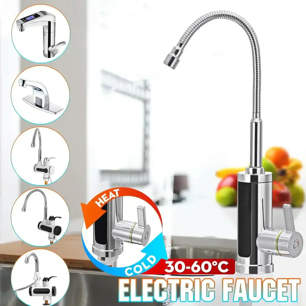 Stainless Steel Dual-Function Instant Hot Water Electric Hot Water Faucet