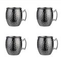 4 pieces hammered red brass