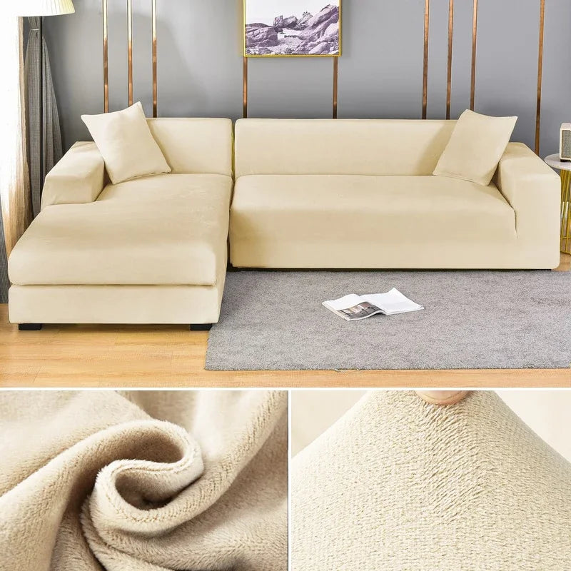 Stretch-Fit Machine-Washable Pet Sofa Cover