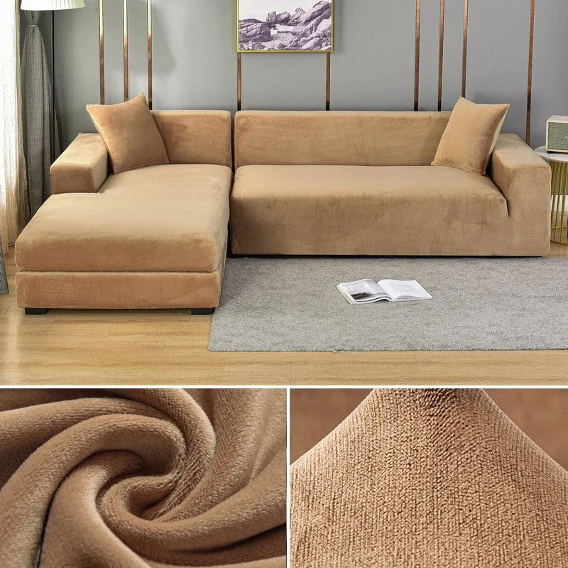 Stretch-Fit Machine-Washable Pet Sofa Cover