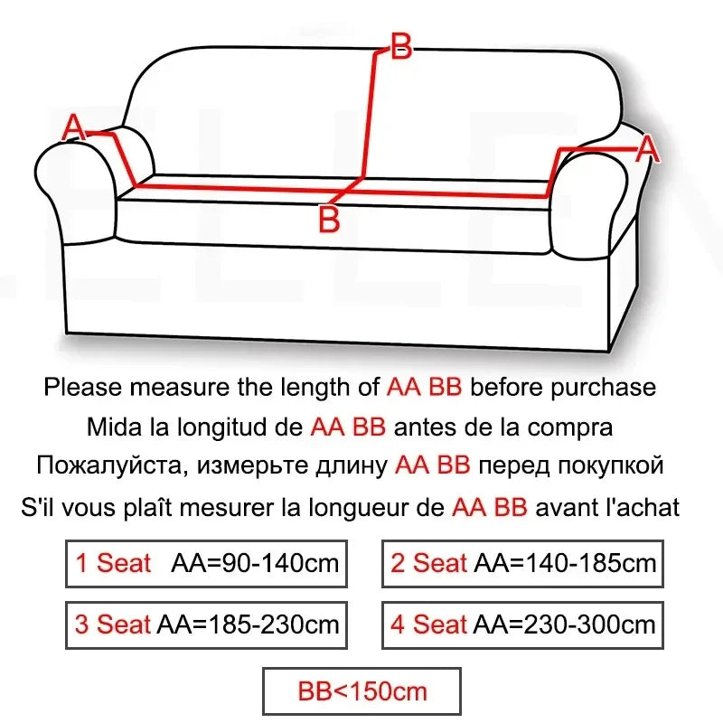 Stretch-Fit Machine-Washable Pet Sofa Cover