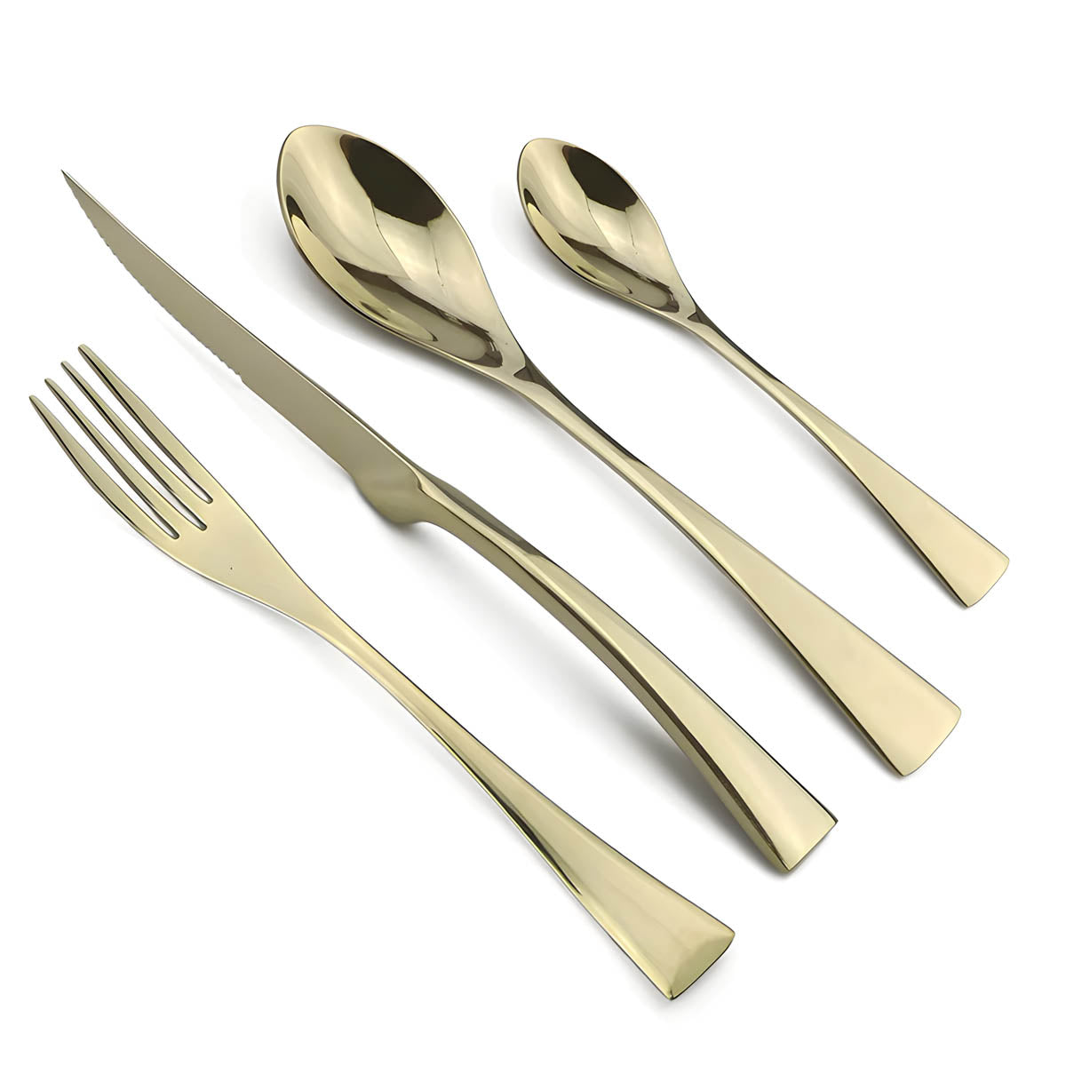Stylish Stainless Steel Cutlery Set with Ergonomic Design – Available in Multiple Finishes for Elegant Dining