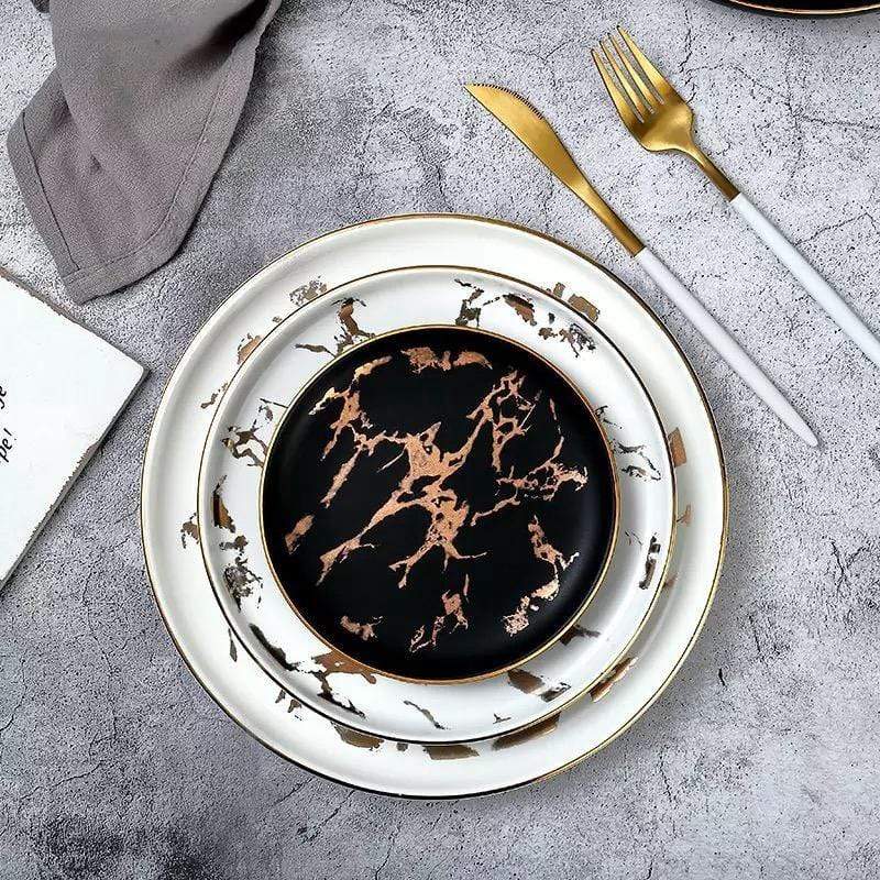 Stylish Lightning Dinner Plate – Unique Ceramic Dinnerware with Vibrant Design, 10-Inch, Dishwasher and Microwave Safe 3