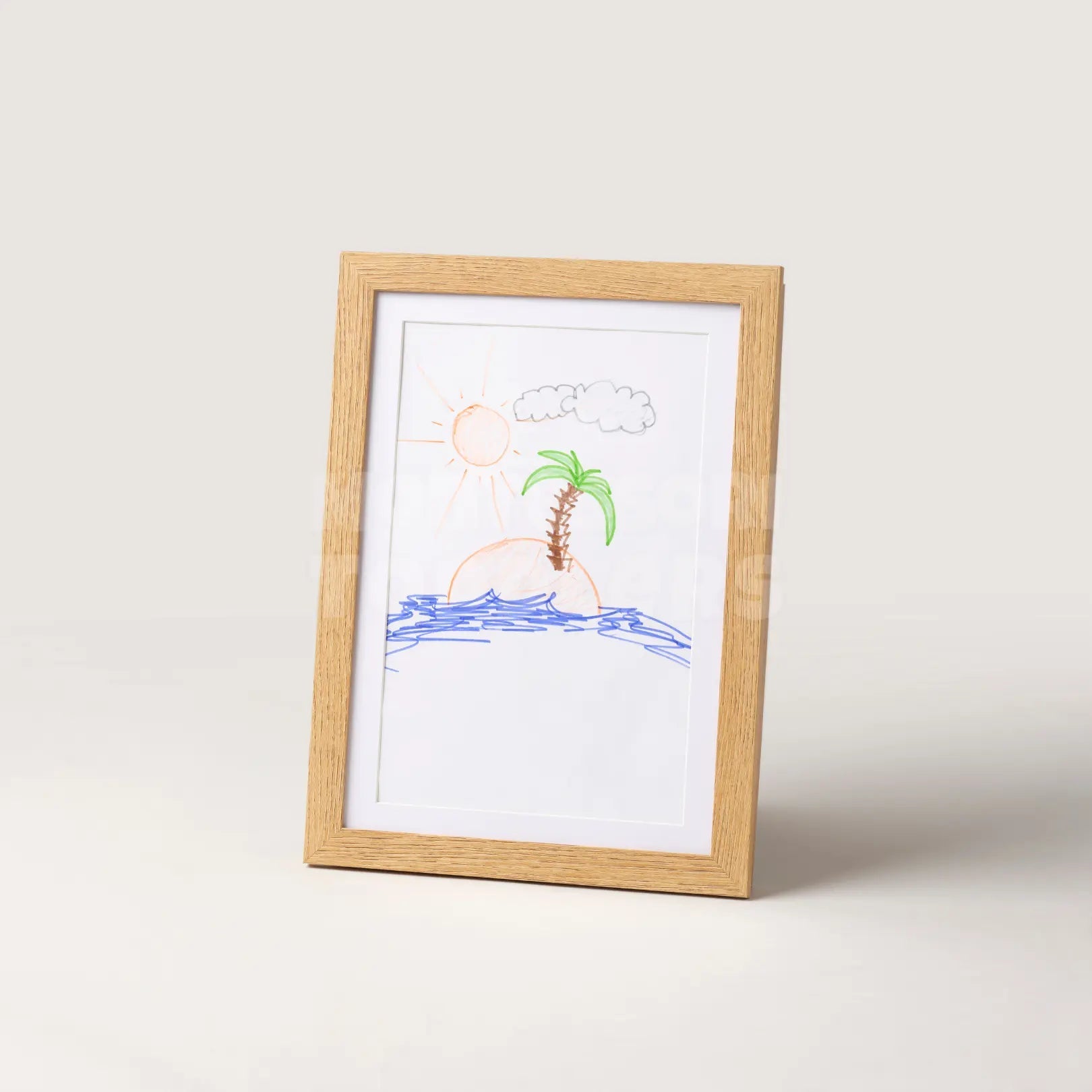 Toddler Art Display Frame for A4 and A3 Drawings - Front Opening Design, Child-Friendly Gallery Storage Solution 1