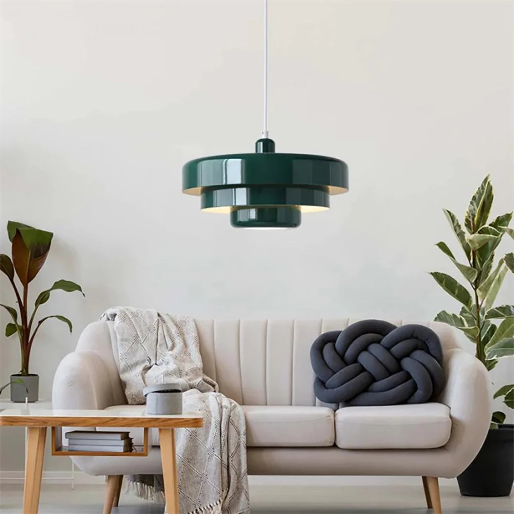 Triple Layer Disc Pendant Light – Modern Kitchen Ceiling Fixture for Stylish Interiors, Adjustable Height, Energy Efficient