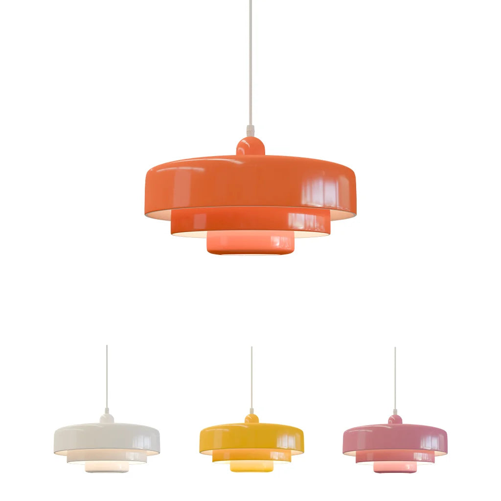 Triple Layer Disc Pendant Light – Modern Kitchen Ceiling Fixture for Stylish Interiors, Adjustable Height, Energy Efficient