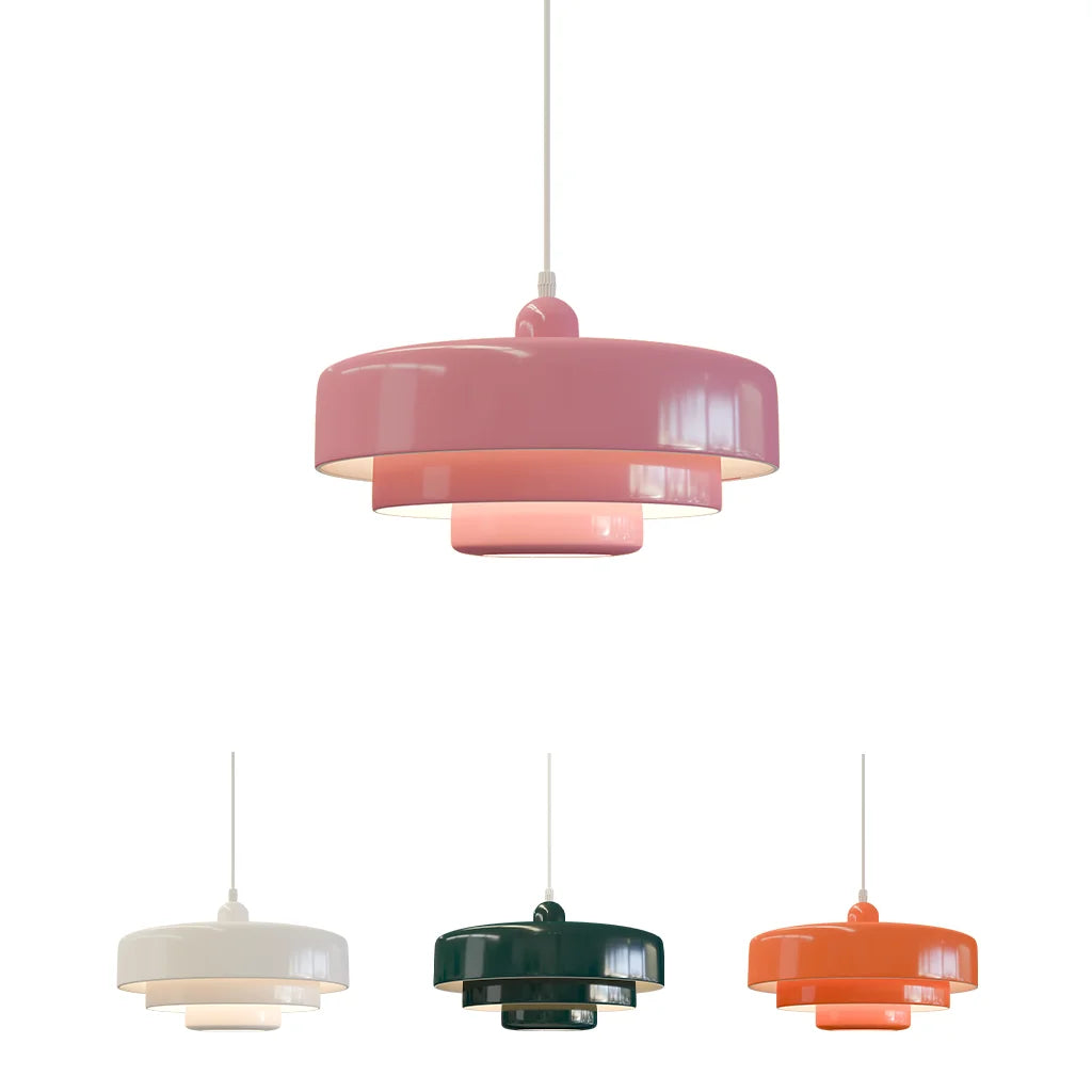Triple Layer Disc Pendant Light – Modern Kitchen Ceiling Fixture for Stylish Interiors, Adjustable Height, Energy Efficient