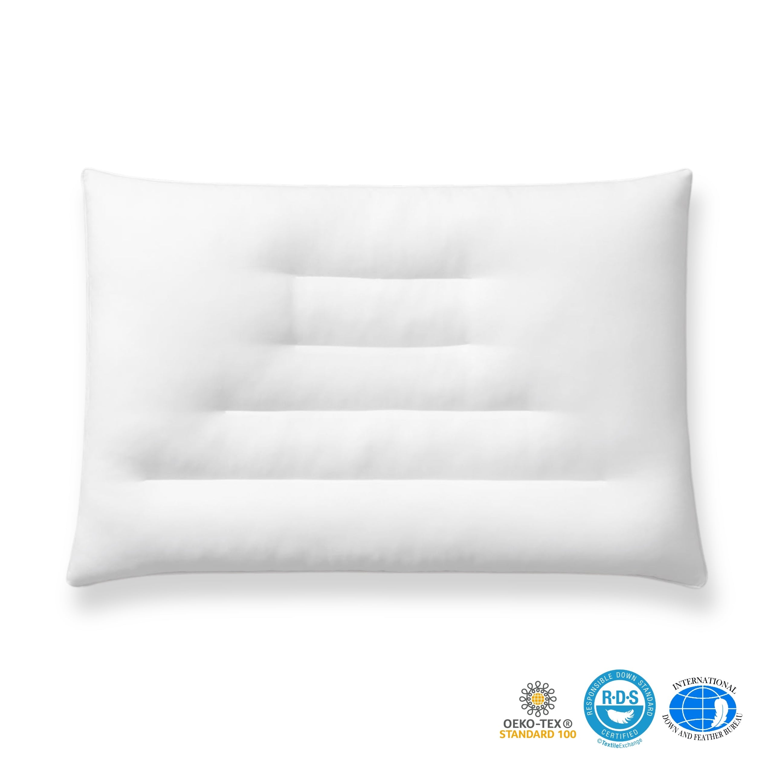 Ultra-Thin Pure Cotton Pillow for Side Sleepers - Best Pillow for Neck Pain with Low Loft Design and Hypoallergenic Cover 0