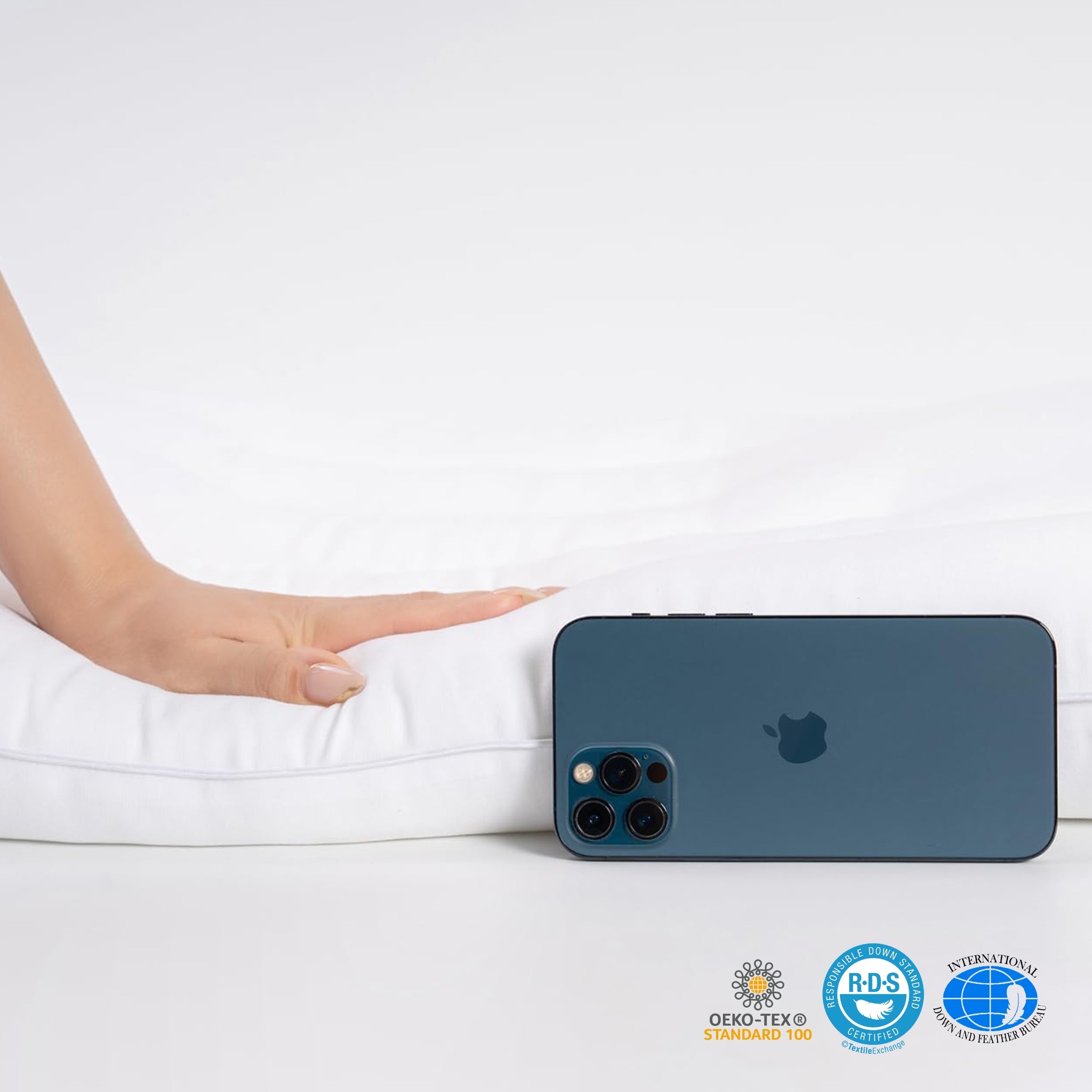 Ultra-Thin Pure Cotton Pillow for Side Sleepers - Best Pillow for Neck Pain with Low Loft Design and Hypoallergenic Cover 5