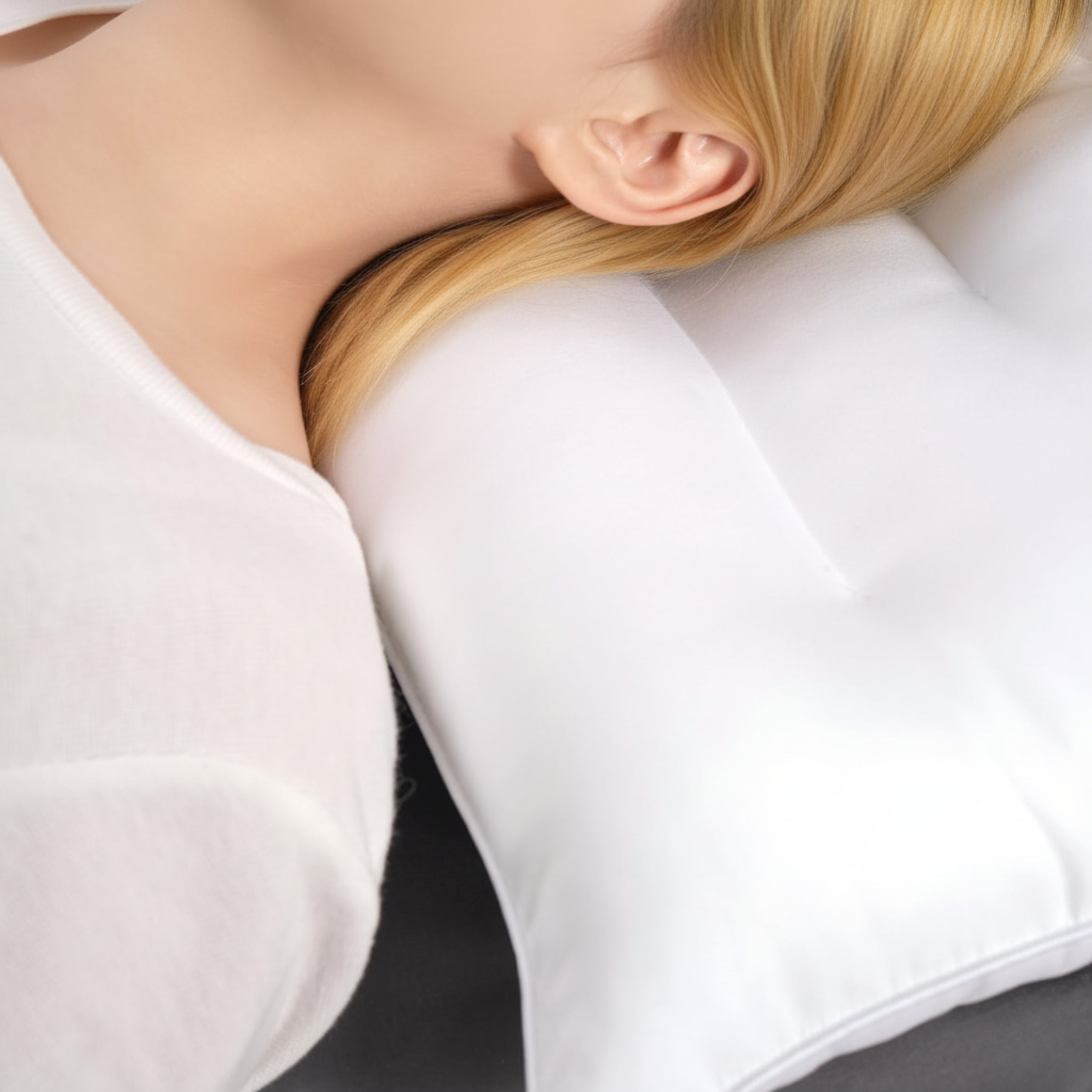 Ultra-Thin Pure Cotton Pillow for Side Sleepers - Best Pillow for Neck Pain with Low Loft Design and Hypoallergenic Cover 6