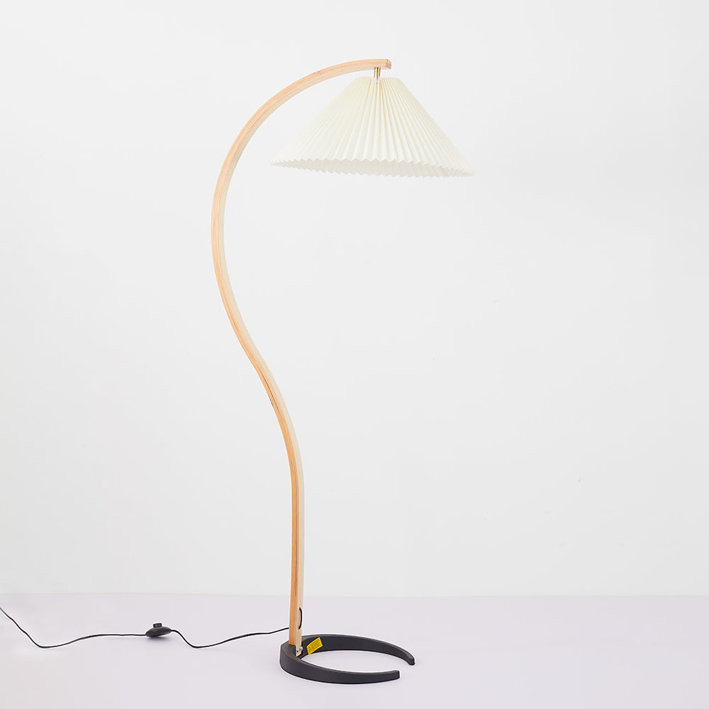 Unique LED Floor Lamp with Metal and Fabric Design for Living Room, Bedroom, and Dining Room 3