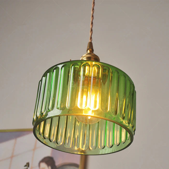 Vintage Crystal Pendant Lamp – Adjustable Glass Pendant Lighting for Elegant Home Décor 1