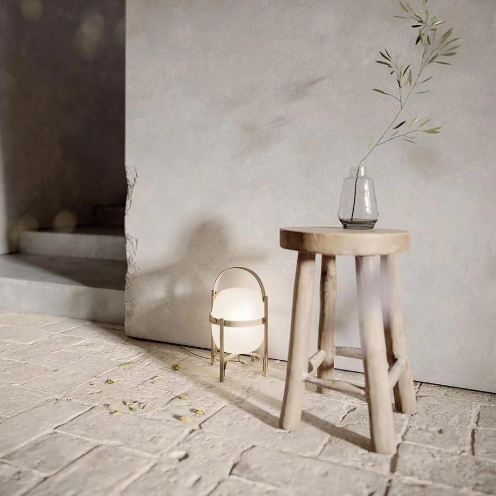 Vintage Lantern Table Lamp with Adjustable Brightness – Elegant Glass Design for Bedside or Living Room 4