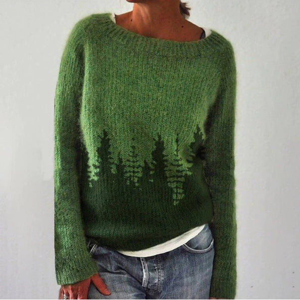 Vintage Norwegian Women's Sweater – Warm Knitwear in Figure-Hugging Fit for Fall and Winter 1