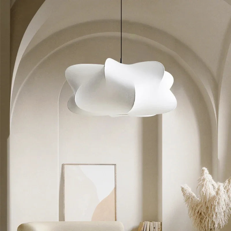 Wabi Sabi Silk Pendant Lamp – Japanese-Inspired Hanging Light for Modern Interiors – Iron and Silk, E27 Base, LED, 5-10m² Lighting Area 2