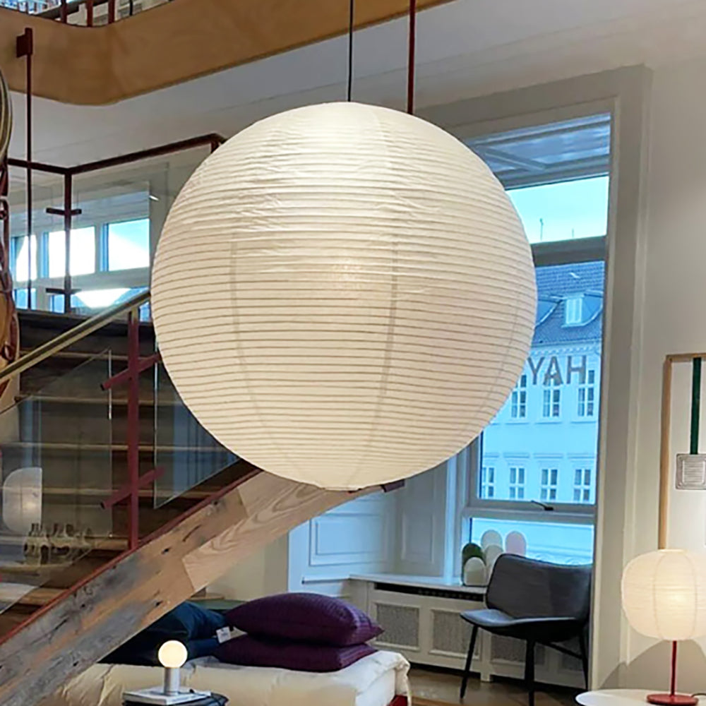 Washi Paper and Bamboo Ceiling Light Fixture – Adjustable Pendant Lamp for Modern Indoor Spaces, Warm Glow Lighting 28