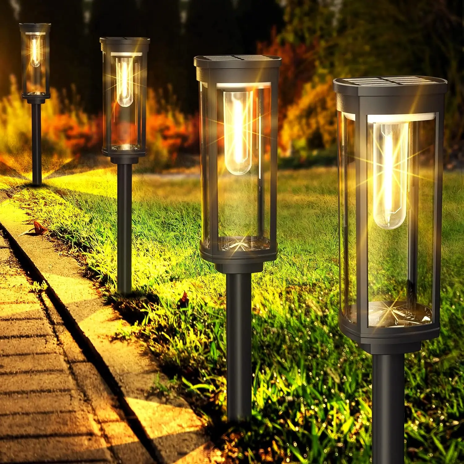 Waterproof Solar Lantern for Garden - Eco-Friendly Outdoor Solar Lamp with LED Light, Easy Installation, and Durable Design 1