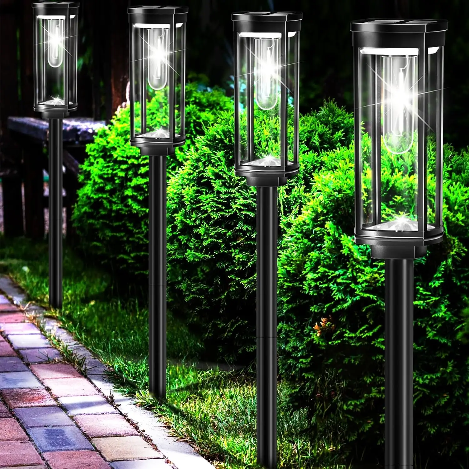 Waterproof Solar Lantern for Garden - Eco-Friendly Outdoor Solar Lamp with LED Light, Easy Installation, and Durable Design 2