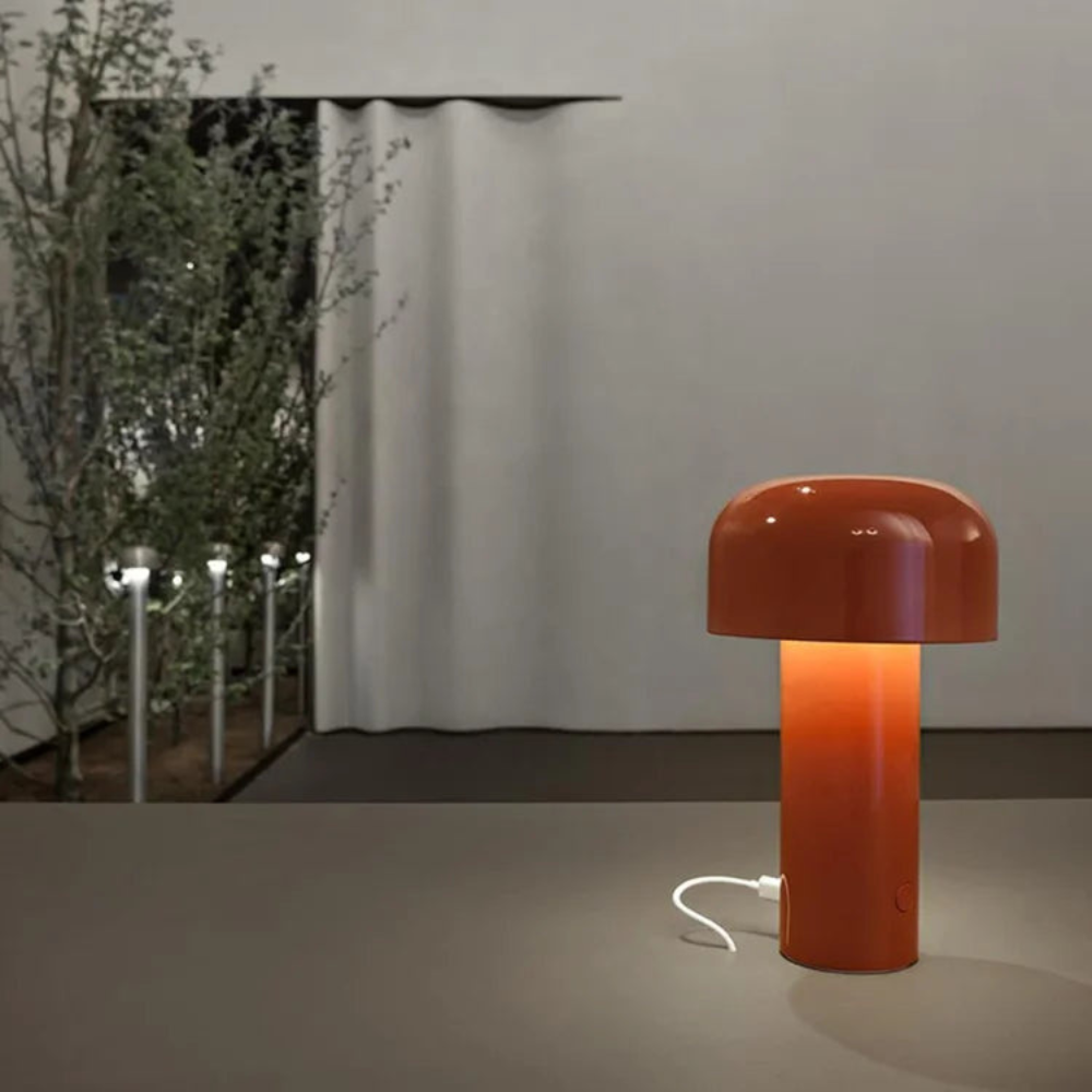 Whimsical Mushroom Table Lamp – Rechargeable Cordless Bedside Lamp for Home Decor, Portable Wireless Nightlight 2