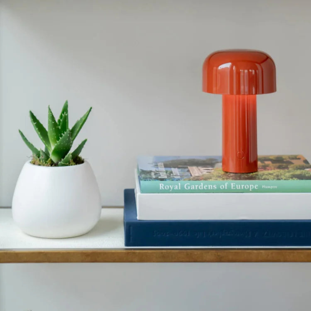 Whimsical Mushroom Table Lamp – Rechargeable Cordless Bedside Lamp for Home Decor, Portable Wireless Nightlight 5