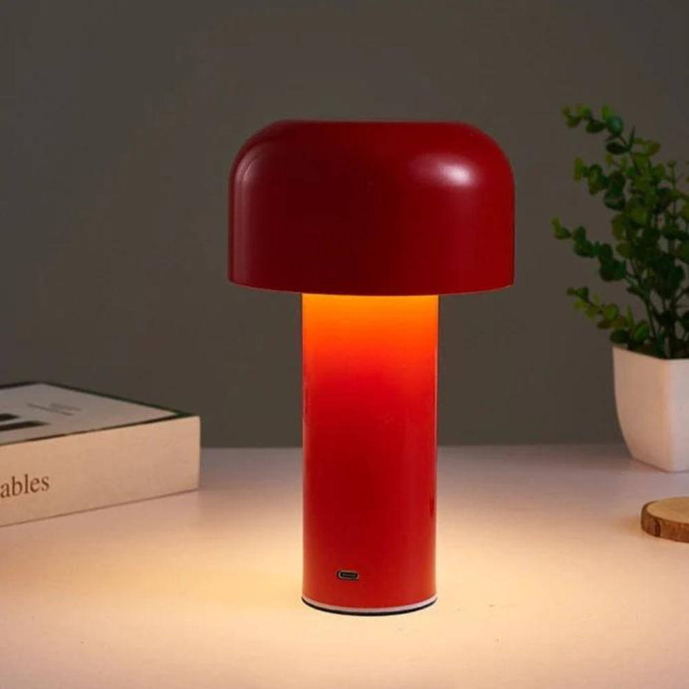 Whimsical Mushroom Table Lamp – Rechargeable Cordless Bedside Lamp for Home Decor, Portable Wireless Nightlight 6
