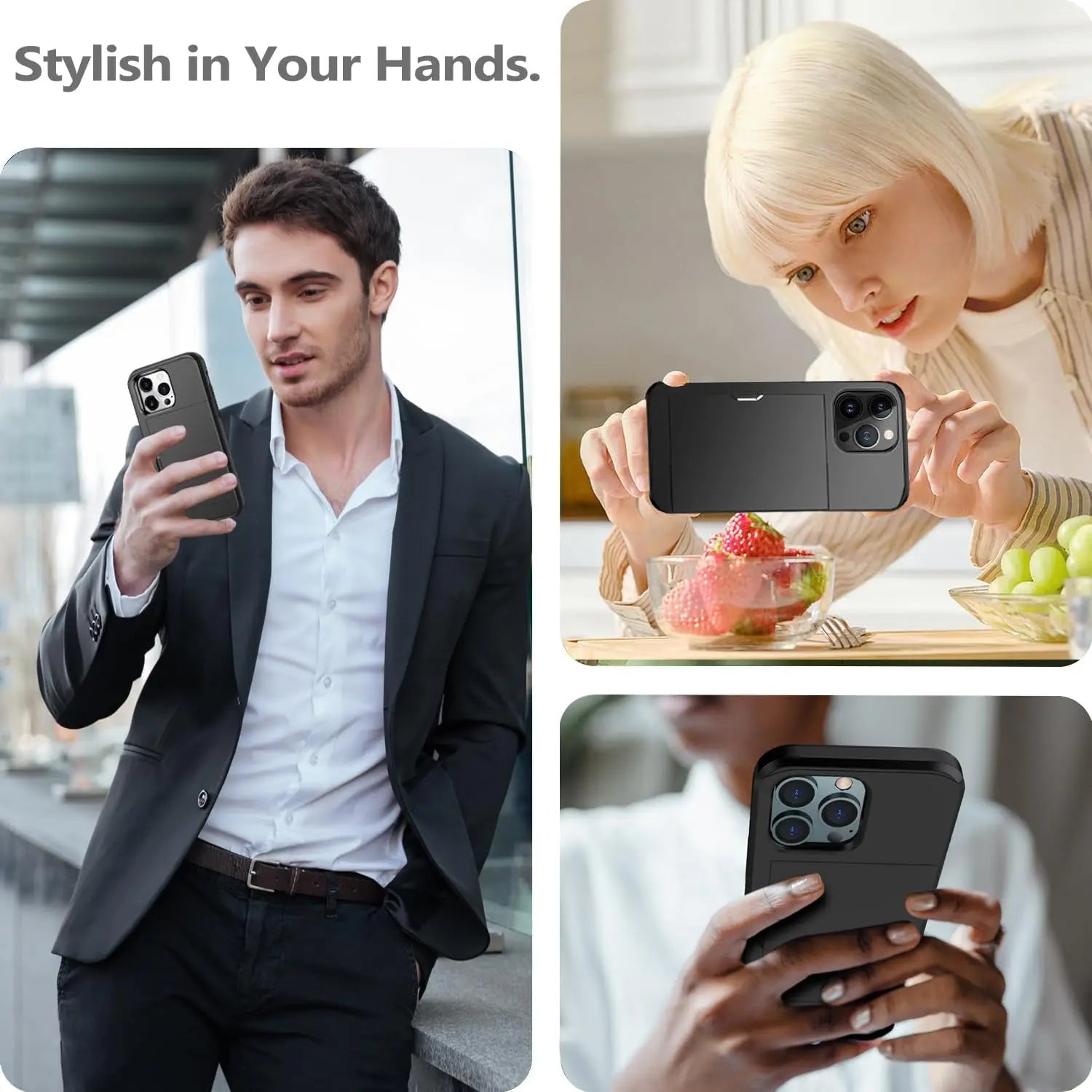 Wireless Slim Wallet Shockproof Phone Case